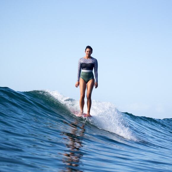 Seea Hermosa One Piece Swimsuit Surf Suit in Junko Size Small Long Sleeve - Picture 4 of 9